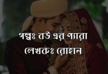 গল্পঃ বউ এর প্যারা,পর্বঃ ৮ শেষ